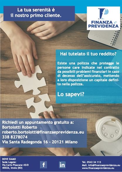 locandina finanza e previdenza
